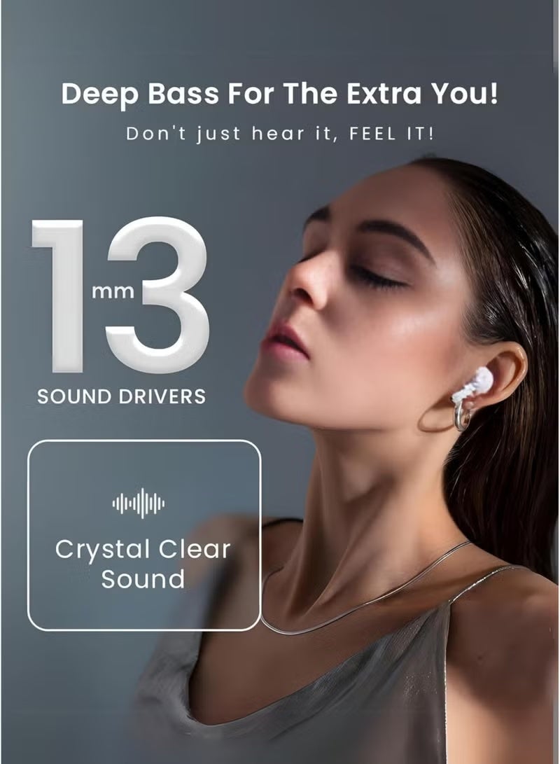 BESTRIO ST5 True Wireless Earbuds Bluetooth 5.4 – TWS In-Ear Earphones with Auto Pairing, Touch Control, HiFi Deep Bass, Clear Call Mic, Voice Assistant Support & Free Silicone Case - Image 3